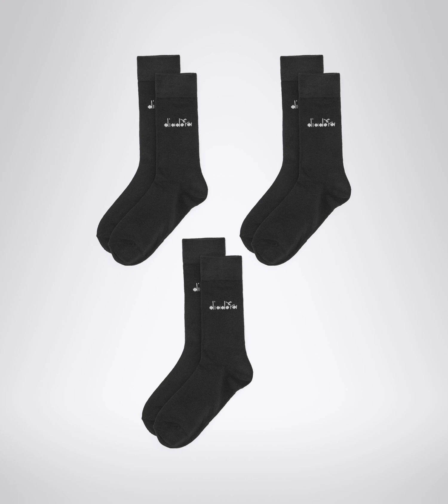 Diadora U. MID PLAIN SOCKS 3-PACK 1 Diadora U. MID PLAIN SOCKS 3-PACK