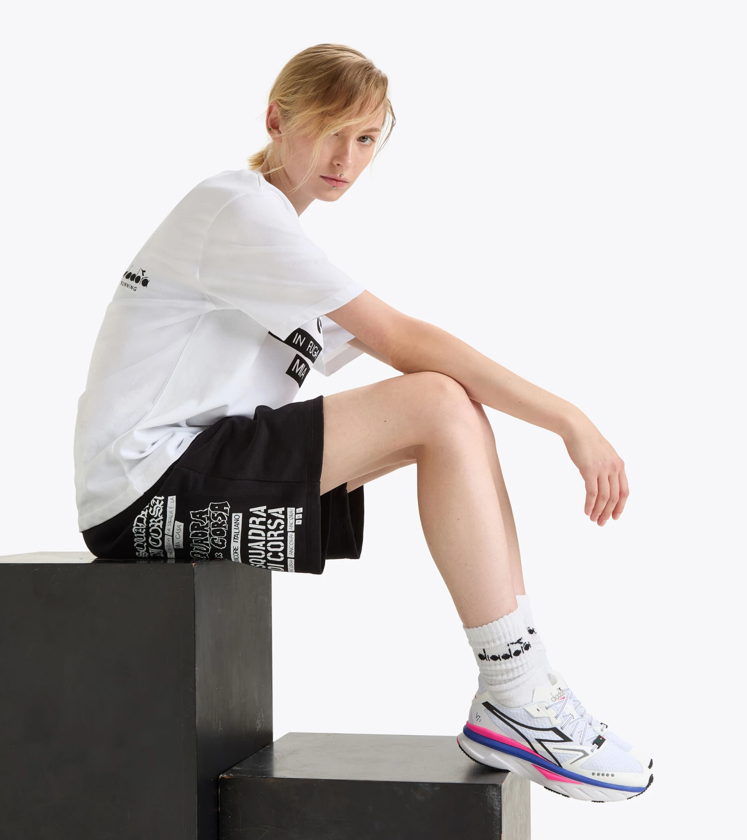 Diadora T-SHIRT SS SQUADRA DI CORSA 7 Diadora T-SHIRT SS SQUADRA DI CORSA - Image 7